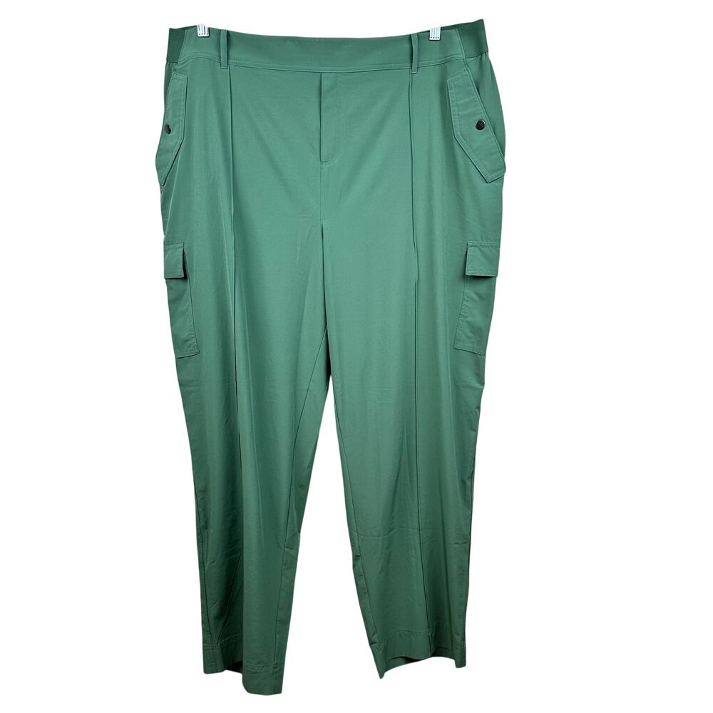 Athleta Women's Vienna Cargo Pant Green Plus Size 22 Active Outdoor Athleisure